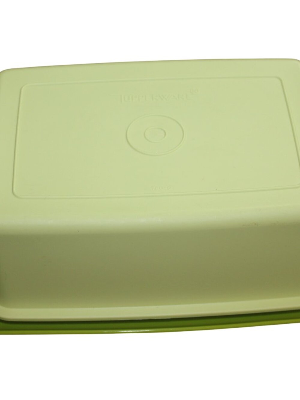 Tupperware Green Butter Keeper Dish Container 1 lb 4 Stick Retro Vintage Color